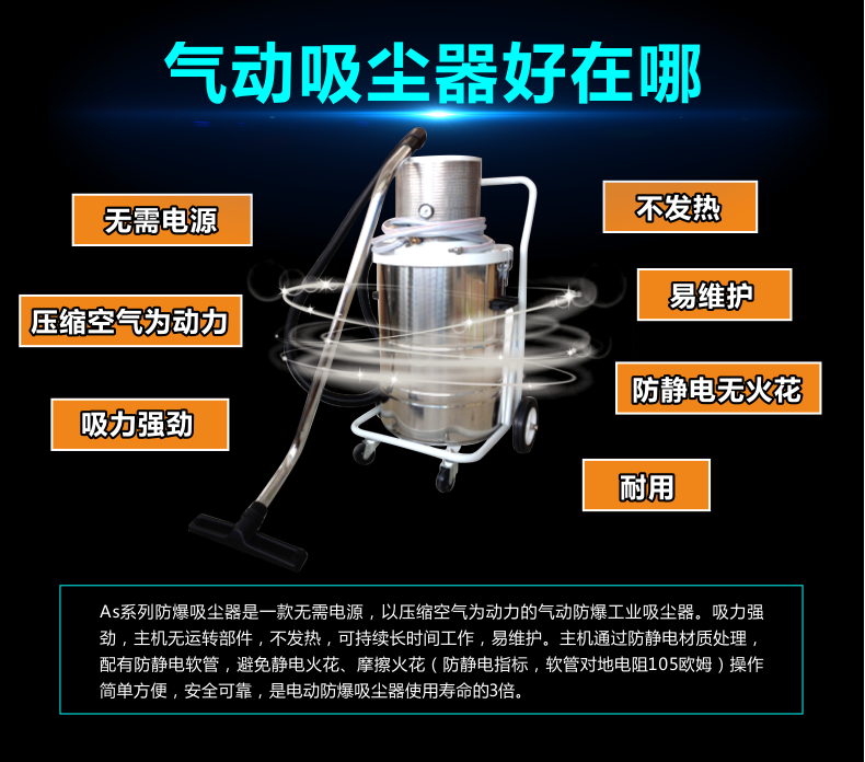 AS-EX30氣動防爆吸塵器-1